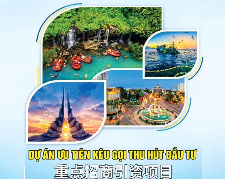Danh mục Dự án ưu tiên kêu gọi thu hút đầu tư phục vụ đi Trung Quốc (22 dự án)