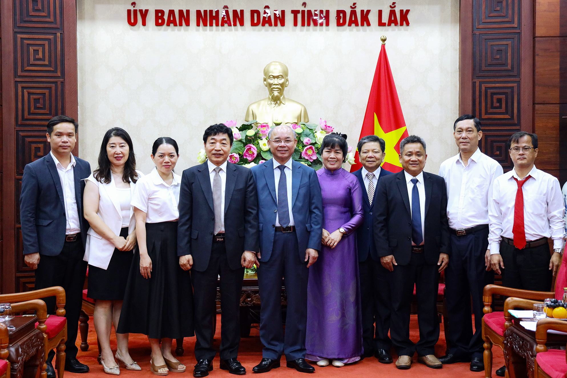 Phó Chủ tịch UBND tỉnh Trương Công Thái tiếp Quỹ Phát triển khu vực hạnh phúc (Hàn Quốc)